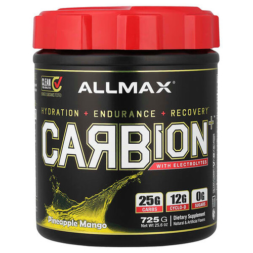 <img alt="ALLMAX, CARBION+ with Electrolytes, Pineapple Mango, 25.6 oz (725 g)" title="ALLMAX, CARBION+ with Electrolytes, Pineapple Mango, 25.6 oz (725 g),665553228440"
