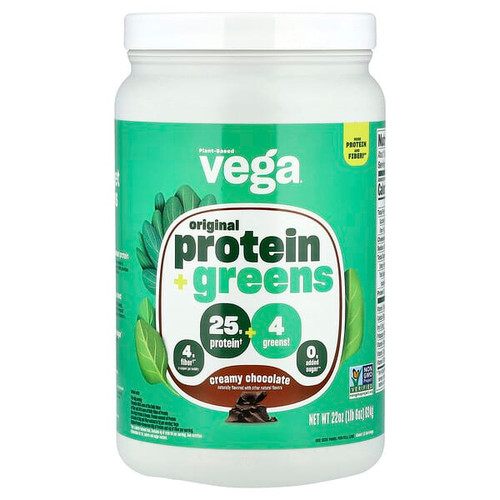 <img alt="Vega, Original Protein + Greens, Creamy Chocolate, 1 lb 6 oz (624 g)" title="Vega, Original Protein + Greens, Creamy Chocolate, 1 lb 6 oz (624 g),838766001586"
