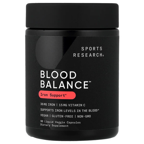 <img alt="Sports Research, Blood Balance, 90 Liquid Veggie Capsules" title="Sports Research, Blood Balance, 90 Liquid Veggie Capsules,023249093343"