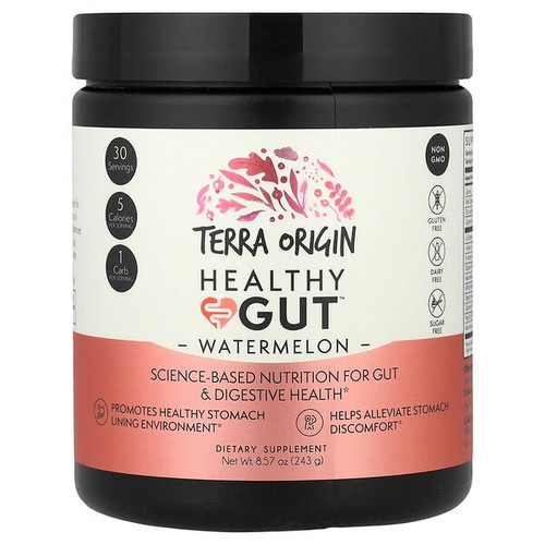 <img alt="Terra Origin, Healthy Gut, Watermelon, 8.57 oz (243 g)" title="Terra Origin, Healthy Gut, Watermelon, 8.57 oz (243 g),857668007670"