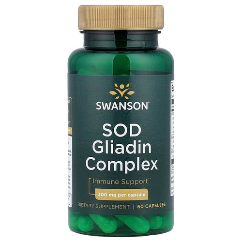 <img alt="Swanson Vitamins, SOD Gliadin Complex, 300 mg, 60 Capsules" title="Swanson Vitamins, SOD Gliadin Complex, 300 mg, 60 Capsules,087614026756"
