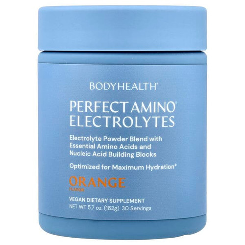 <img alt="BodyHealth, Perfect Amino Electrolytes, Orange, 5.7 oz (162 g)" title="BodyHealth, Perfect Amino Electrolytes, Orange, 5.7 oz (162 g),850055756786"