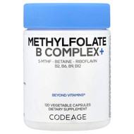 <img alt="Codeage, Methylfolate B Complex+, 120 Vegetable Capsules" title="Codeage, Methylfolate B Complex+, 120 Vegetable Capsules,853919008595"