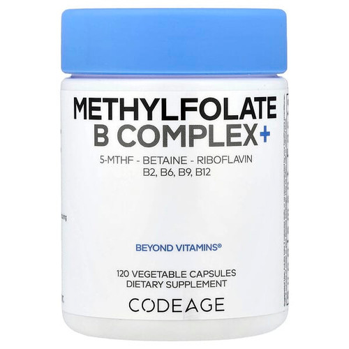 <img alt="Codeage, Methylfolate B Complex+, 120 Vegetable Capsules" title="Codeage, Methylfolate B Complex+, 120 Vegetable Capsules,853919008595"