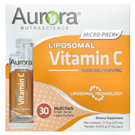 <img alt="Aurora Nutrascience, Micro-Pack+, Liposomal Vitamin C, 30 Packets, 0.24 fl oz (7 ml) Each" title="Aurora Nutrascience, Micro-Pack+, Liposomal Vitamin C, 30 Packets, 0.24 fl oz (7 ml) Each,628504648193"