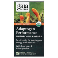 <img alt="Gaia Herbs, Adaptogen Performance, Mushrooms & Herbs, 60 Vegan Capsules" title="Gaia Herbs, Adaptogen Performance, Mushrooms & Herbs, 60 Vegan Capsules,751063150163"