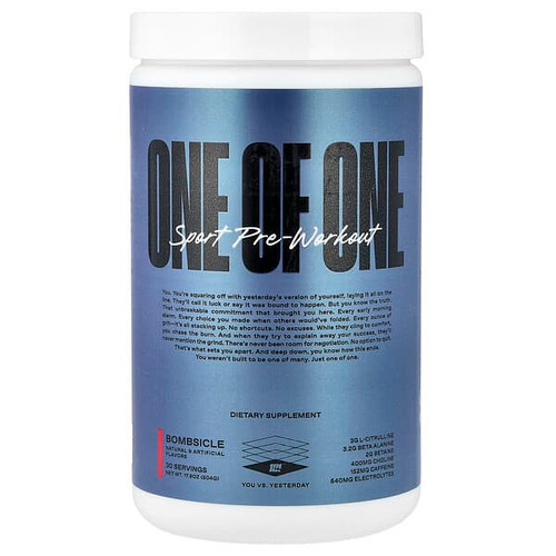 <img alt="ONE OF ONE, Sport Pre-Workout, Bombsicle, 17.8 oz (504 g)" title="ONE OF ONE, Sport Pre-Workout, Bombsicle, 17.8 oz (504 g),628235090094"