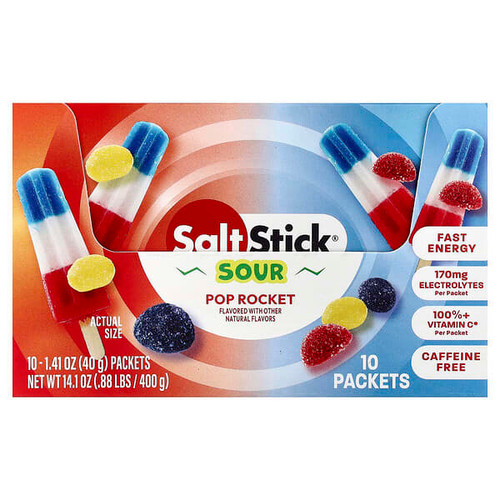 <img alt="SaltStick, Energy Gummies, Sour Pop Rocket, 10 Packets, 1.41 oz (40 g) Each" title="SaltStick, Energy Gummies, Sour Pop Rocket, 10 Packets, 1.41 oz (40 g) Each,850063737432"