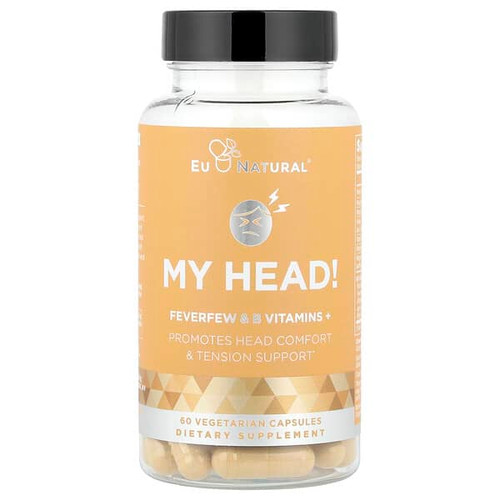<img alt="Eu Natural, My Head, Feverfew & B Vitamins +, 60 Vegetarian Capsules" title="Eu Natural, My Head, Feverfew & B Vitamins +, 60 Vegetarian Capsules,855244008103"