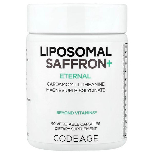 <img alt="Codeage, Eternal, Liposomal Saffron+, 90 Vegetable Capsules" title="Codeage, Eternal, Liposomal Saffron+, 90 Vegetable Capsules,810196120129"