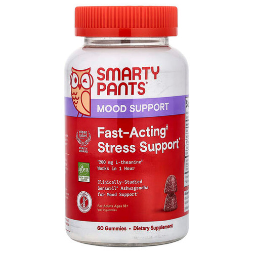 <img alt="SmartyPants, Fast-Acting Stress Support, Mixed Berry, 60 Gummies" title="SmartyPants, Fast-Acting Stress Support, Mixed Berry, 60 Gummies,817053024637"
