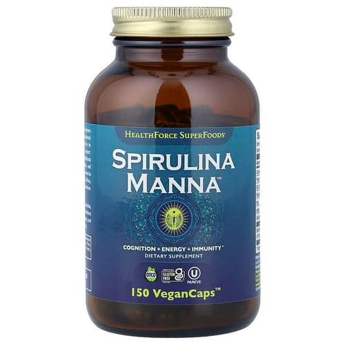 <img alt="HealthForce Superfoods, Spirulina Manna, 150 VeganCaps" title="HealthForce Superfoods, Spirulina Manna, 150 VeganCaps,650786003582"