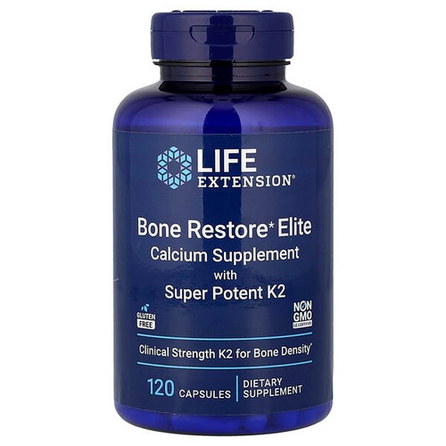 <img alt="Life Extension, Bone Restore Elite, Calcium Supplement with Super Potent K2, 120 Capsules" title="Life Extension, Bone Restore Elite, Calcium Supplement with Super Potent K2, 120 Capsules,737870241614"
