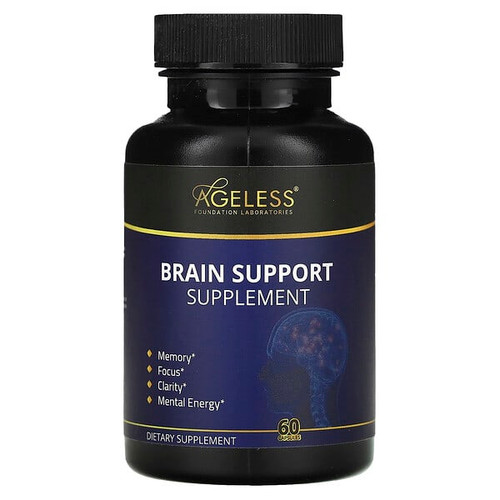 <img alt="Ageless Foundation Laboratories, Brain Support Supplement, 60 Capsules" title="Ageless Foundation Laboratories, Brain Support Supplement, 60 Capsules,860009789920"