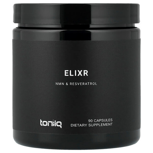 <img alt="Toniiq, Elixr, NMN & Resveratrol, 90 Capsules" title="Toniiq, Elixr, NMN & Resveratrol, 90 Capsules,858111007742"
