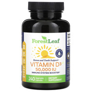 <img alt="Forest Leaf, Vitamin D3, 1,250 mcg (50,000 IU), 240 Vegetable Capsules" title="Forest Leaf, Vitamin D3, 1,250 mcg (50,000 IU), 240 Vegetable Capsules,724456486699"
