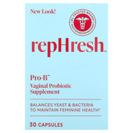 <img alt="Rephresh, Pro-B, Vaginal Probiotic Supplement, 5 Billion CFU, 30 Capsules" title="Rephresh, Pro-B, Vaginal Probiotic Supplement, 5 Billion CFU, 30 Capsules,022600001126"