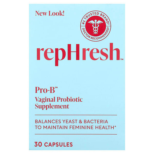 <img alt="Rephresh, Pro-B, Vaginal Probiotic Supplement, 5 Billion CFU, 30 Capsules" title="Rephresh, Pro-B, Vaginal Probiotic Supplement, 5 Billion CFU, 30 Capsules,022600001126"