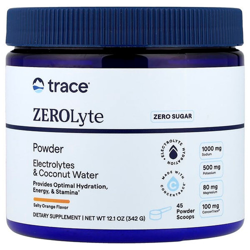 <img alt="Trace, ZEROLyte Powder, Salty Orange, 12.1 oz (342 g)" title="Trace, ZEROLyte Powder, Salty Orange, 12.1 oz (342 g),878941009143"