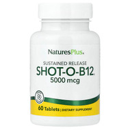 <img alt="NaturesPlus, Shot-O-B12, Sustained Release, 5,000 mcg, 60 Tablets" title="NaturesPlus, Shot-O-B12, Sustained Release, 5,000 mcg, 60 Tablets,097467017368"