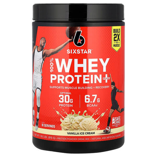 <img alt="SIXSTAR, 100% Whey Protein Plus, Vanilla Cream, 1.80 lbs (816 g)" title="SIXSTAR, 100% Whey Protein Plus, Vanilla Cream, 1.80 lbs (816 g),631656716719"