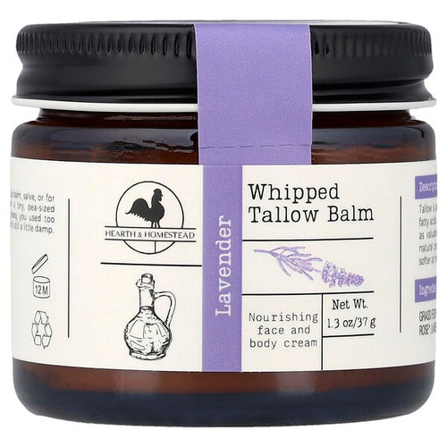 <img alt="Hearth and Homestead, Whipped Tallow Balm, Lavender, 1.3 oz (37 g)" title="Hearth and Homestead, Whipped Tallow Balm, Lavender, 1.3 oz (37 g),197644206971"