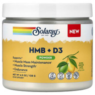 <img alt="Solaray, HMB + D3 Powder, Natural Lemon Lime, 4.9 oz (138 g)" title="Solaray, HMB + D3 Powder, Natural Lemon Lime, 4.9 oz (138 g),076280615470"