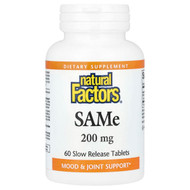 <img alt="Natural Factors, SAMe , 200 mg, 60 Slow Release Tablets" title="Natural Factors, SAMe , 200 mg, 60 Slow Release Tablets,068958027081"