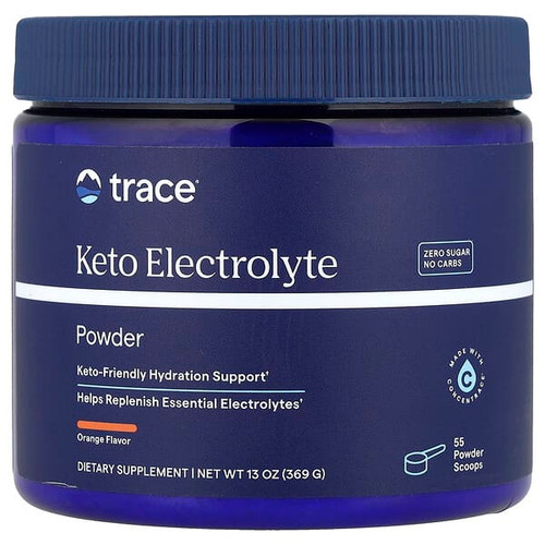 <img alt="Trace, Keto Electrolyte Powder, Orange , 13 oz (369 g)" title="Trace, Keto Electrolyte Powder, Orange , 13 oz (369 g),878941009105"