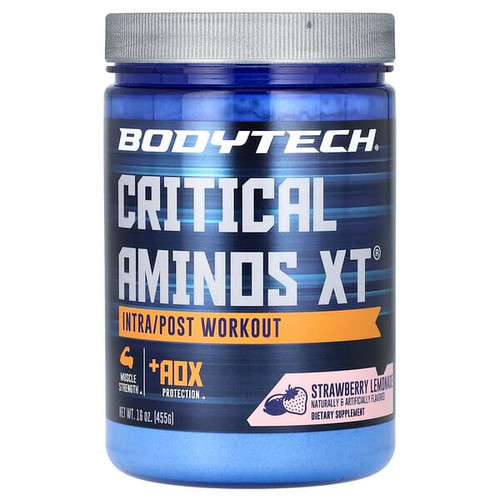 <img alt="BodyTech, Critical Aminos XT, Intra-Post Workout, Strawberry Lemonade, 16 oz (455 g)" title="BodyTech, Critical Aminos XT, Intra-Post Workout, Strawberry Lemonade, 16 oz (455 g),766536060559"