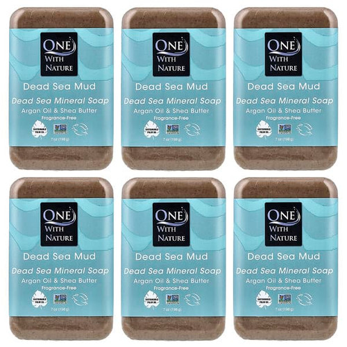 <img alt="One with Nature, Dead Sea Mud Mineral Bar Soap, Fragrance-Free, 7 oz (198 g)" title="One with Nature, Dead Sea Mud Mineral Bar Soap, Fragrance-Free, 7 oz (198 g),893455000394"