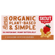 <img alt="Skout Organic, Protein Bar, Peanut Butter & Jelly, 12 Bars, 1.9 oz (55 g) Each" title="Skout Organic, Protein Bar, Peanut Butter & Jelly, 12 Bars, 1.9 oz (55 g) Each,850038249458"