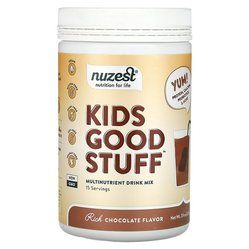 <img alt="Nuzest, Kids Good Stuff, Multinutrient Drink Mix, Rich Chocolate, 7.9 oz (225 g)" title="Nuzest, Kids Good Stuff, Multinutrient Drink Mix, Rich Chocolate, 7.9 oz (225 g),850013684205"