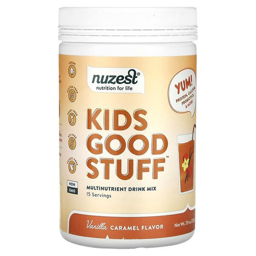 <img alt="Nuzest, Kids Good Stuff, Multinutrient Drink Mix, Vanilla Caramel, 7.9 oz (225 g)" title="Nuzest, Kids Good Stuff, Multinutrient Drink Mix, Vanilla Caramel, 7.9 oz (225 g),850013684199"