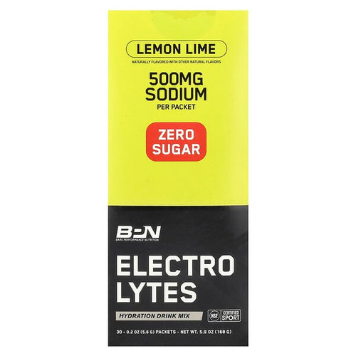 <img alt="BPN, Electrolytes, Hydration Drink Mix, Lemon Lime, 30 Packets, 0.2 oz (5.6 g) Each" title="BPN, Electrolytes, Hydration Drink Mix, Lemon Lime, 30 Packets, 0.2 oz (5.6 g) Each,856622004014"