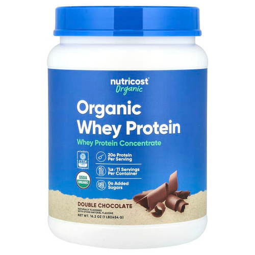 <img alt="Nutricost, Organic Whey Protein, Double Chocolate, 1 lb (454 g)" title="Nutricost, Organic Whey Protein, Double Chocolate, 1 lb (454 g),810139572923"