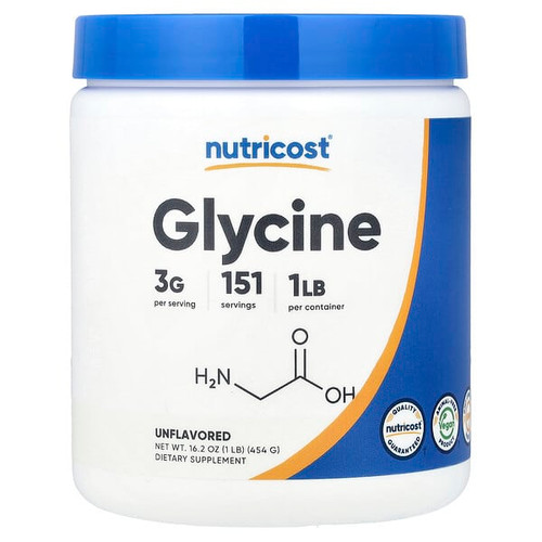 <img alt="Nutricost, Glycine, Unflavored, 16.2 oz (454 g)" title="Nutricost, Glycine, Unflavored, 16.2 oz (454 g),810014672823"