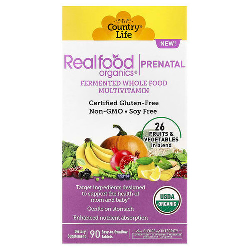 <img alt="Country Life, Realfood Organics, Prenatal, 90 Easy-to-Swallow Tablets" title="Country Life, Realfood Organics, Prenatal, 90 Easy-to-Swallow Tablets,015794091295"