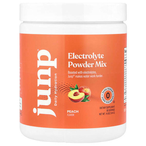 <img alt="JUNP Hydration, Electrolyte Powder Mix, Peach, 14.6 oz (414 g)" title="JUNP Hydration, Electrolyte Powder Mix, Peach, 14.6 oz (414 g),848998062217"