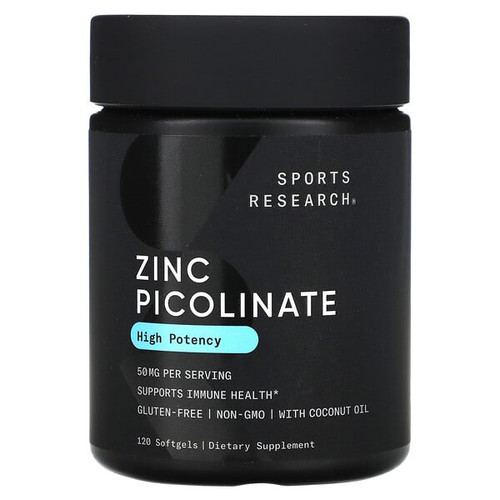 <img alt="Sports Research, Zinc Picolinate, High Potency, 50 mg, 120 Softgels" title="Sports Research, Zinc Picolinate, High Potency, 50 mg, 120 Softgels,023249091936"