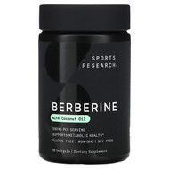 <img alt="Sports Research, Berberine With Coconut Oil, 500 mg, 90 Softgels" title="Sports Research, Berberine With Coconut Oil, 500 mg, 90 Softgels,023249092254"