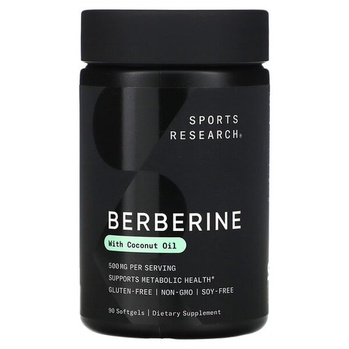 <img alt="Sports Research, Berberine With Coconut Oil, 500 mg, 90 Softgels" title="Sports Research, Berberine With Coconut Oil, 500 mg, 90 Softgels,023249092254"