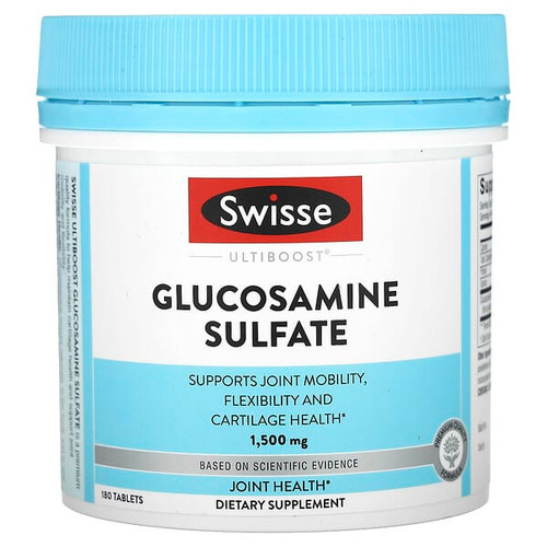 <img alt="Swisse, Ultiboost, Glucosamine Sulfate, 1,500 mg, 180 Tablets" title="Swisse, Ultiboost, Glucosamine Sulfate, 1,500 mg, 180 Tablets,850000148277"