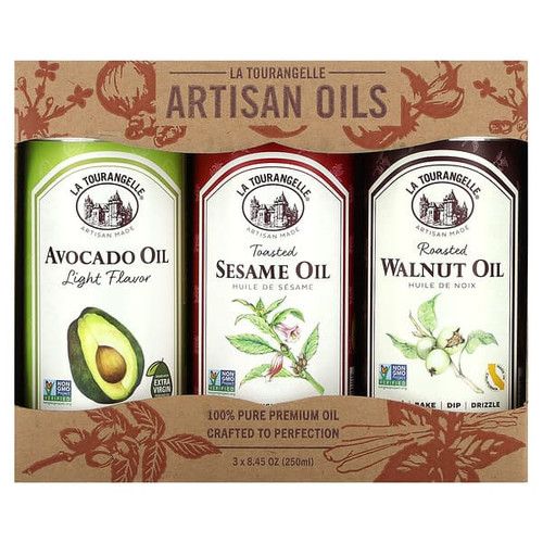 <img alt="La Tourangelle, LAT Favorites Trio Artisan Oils, 3 Count, 8.45 oz (250 ml) Each" title="La Tourangelle, LAT Favorites Trio Artisan Oils, 3 Count, 8.45 oz (250 ml) Each,854259005978"
