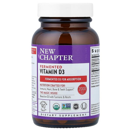 <img alt="New Chapter, Fermented Vitamin D3, 90 Vegetarian Tablets" title="New Chapter, Fermented Vitamin D3, 90 Vegetarian Tablets,727783903587"