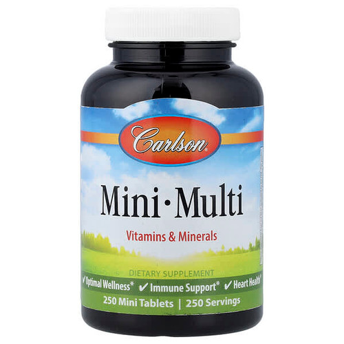 <img alt="Carlson, Mini Multi, 250 Mini Tablets" title="Carlson, Mini Multi, 250 Mini Tablets,088395413605"