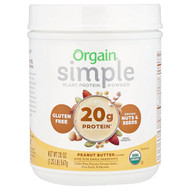 <img alt="Orgain, Simple, Plant Protein Powder, Peanut Butter, 20 oz (567 g)" title="Orgain, Simple, Plant Protein Powder, Peanut Butter, 20 oz (567 g),851770007498"