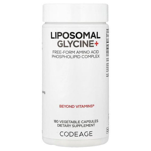 <img alt="Codeage, Liposomal Glycine+, 180 Vegetable Capsules (500 mg per Capsule)" title="Codeage, Liposomal Glycine+, 180 Vegetable Capsules (500 mg per Capsule),850068815364"