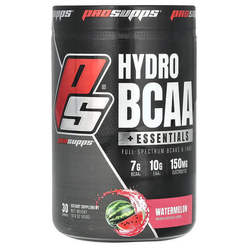 <img alt="ProSupps, Hydro BCAA +Essentials, Watermelon, 14.6 oz (414 g)" title="ProSupps, Hydro BCAA +Essentials, Watermelon, 14.6 oz (414 g),810034811097"