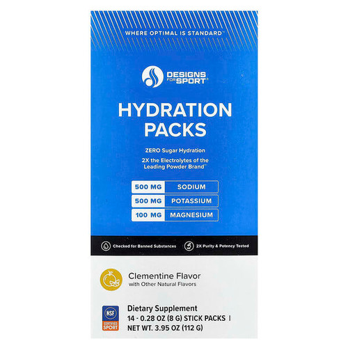 <img alt="Designs For Health, Designs For Sport, Hydration Packs, Clementine, 14 Stick Packs, 0.28 oz (8 g) Each" title="Designs For Health, Designs For Sport, Hydration Packs, Clementine, 14 Stick Packs, 0.28 oz (8 g) Each,879452007710"